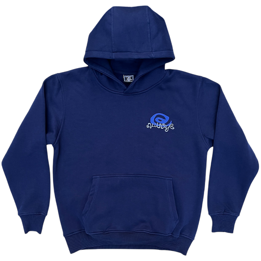 curl logo hoodie - navy