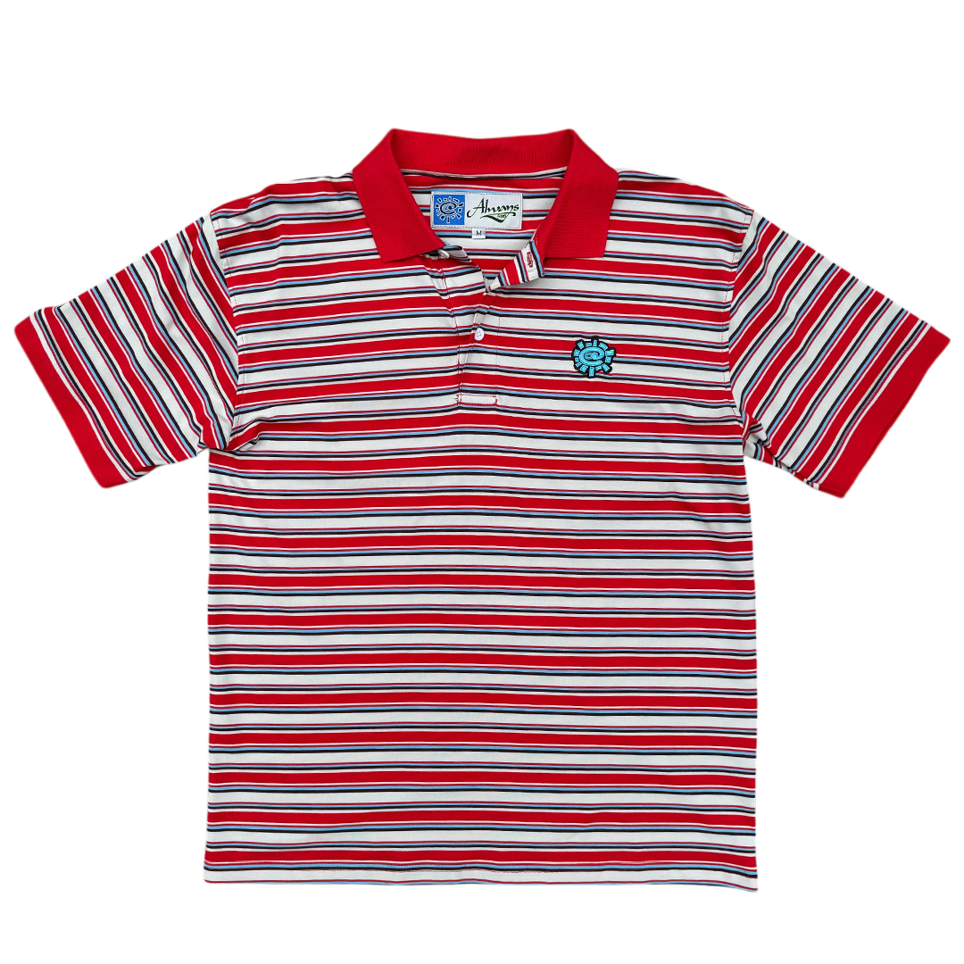 educated polo - red/blue/white