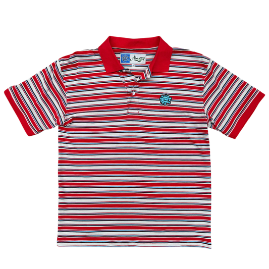 educated polo - red/blue/white