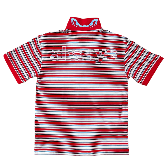 educated polo - red/blue/white