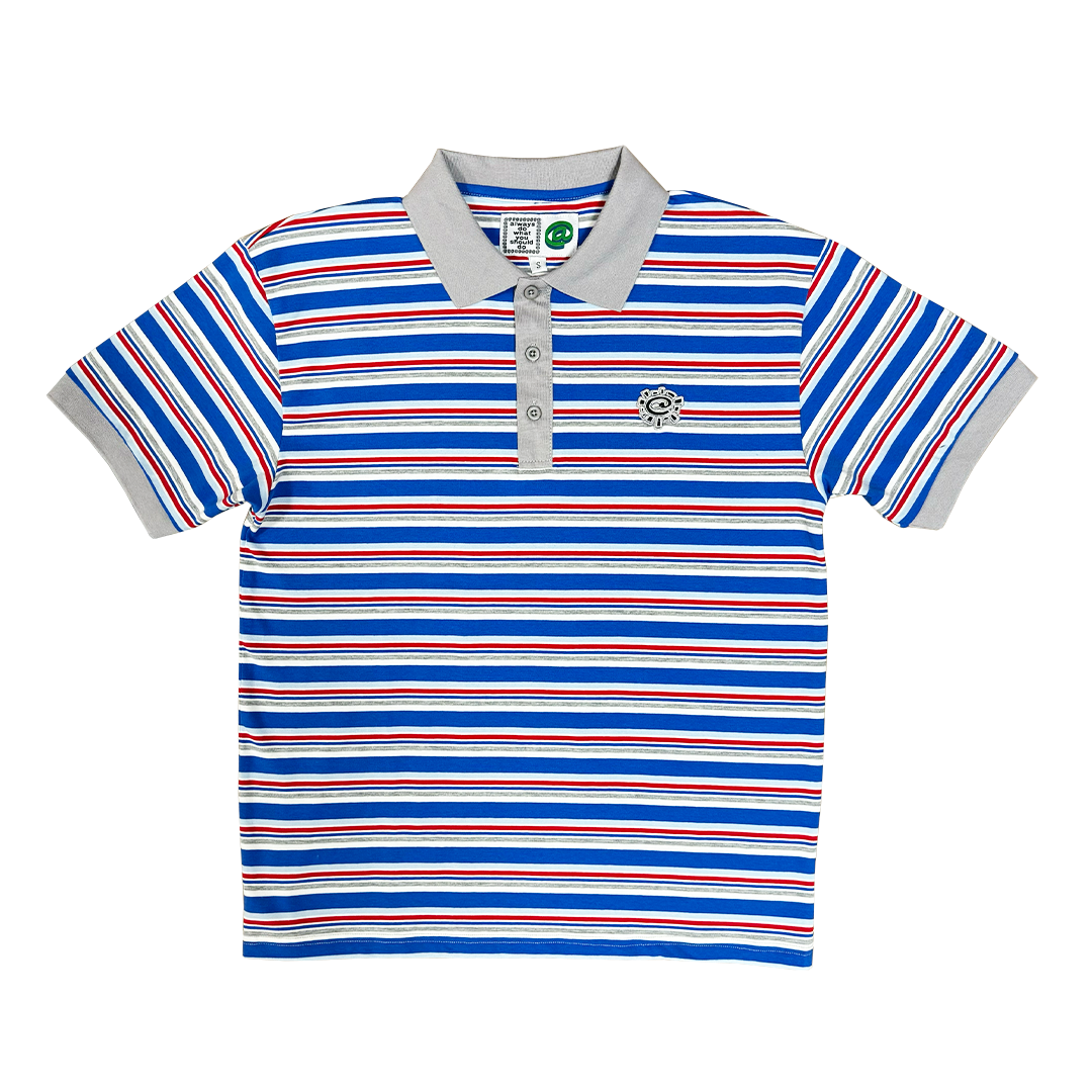 blue education polo shirt