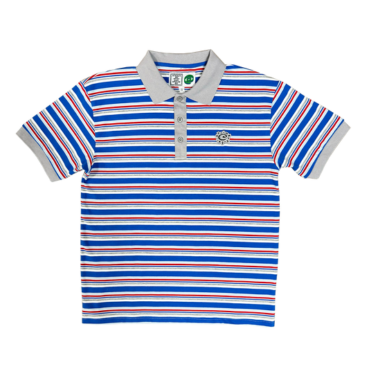 blue education polo shirt