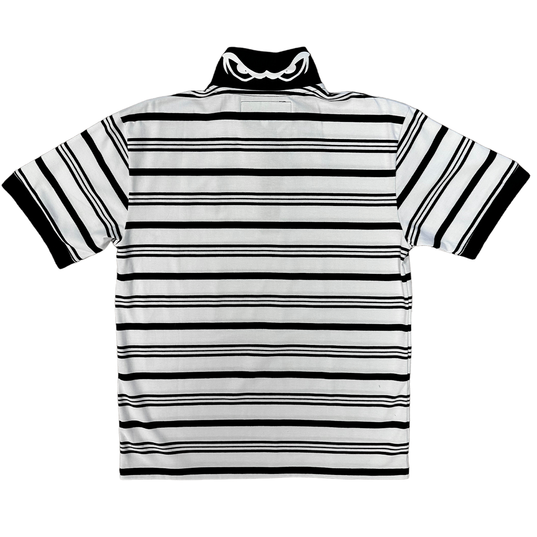 educated polo - black/white