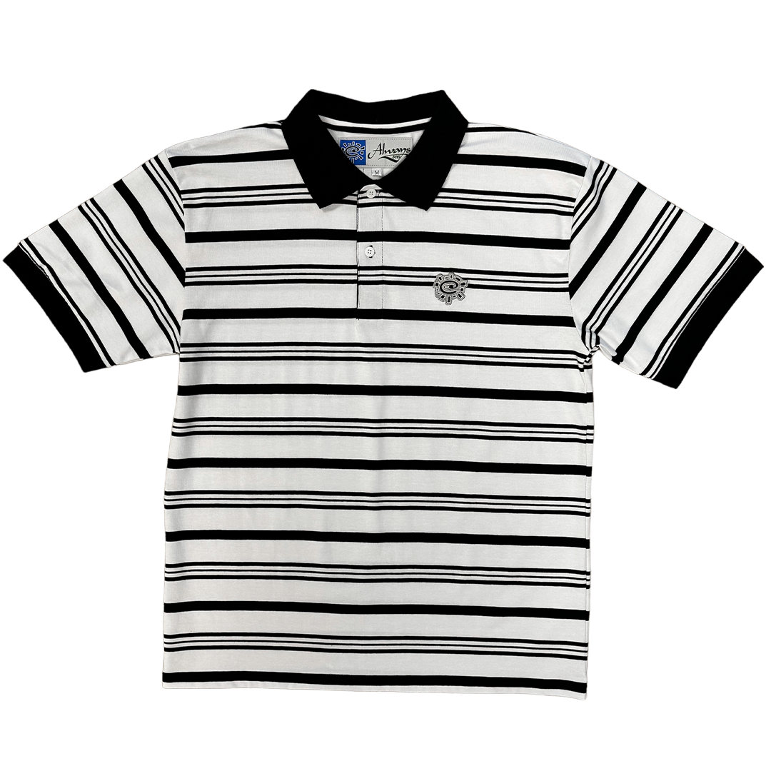 educated polo - black/white