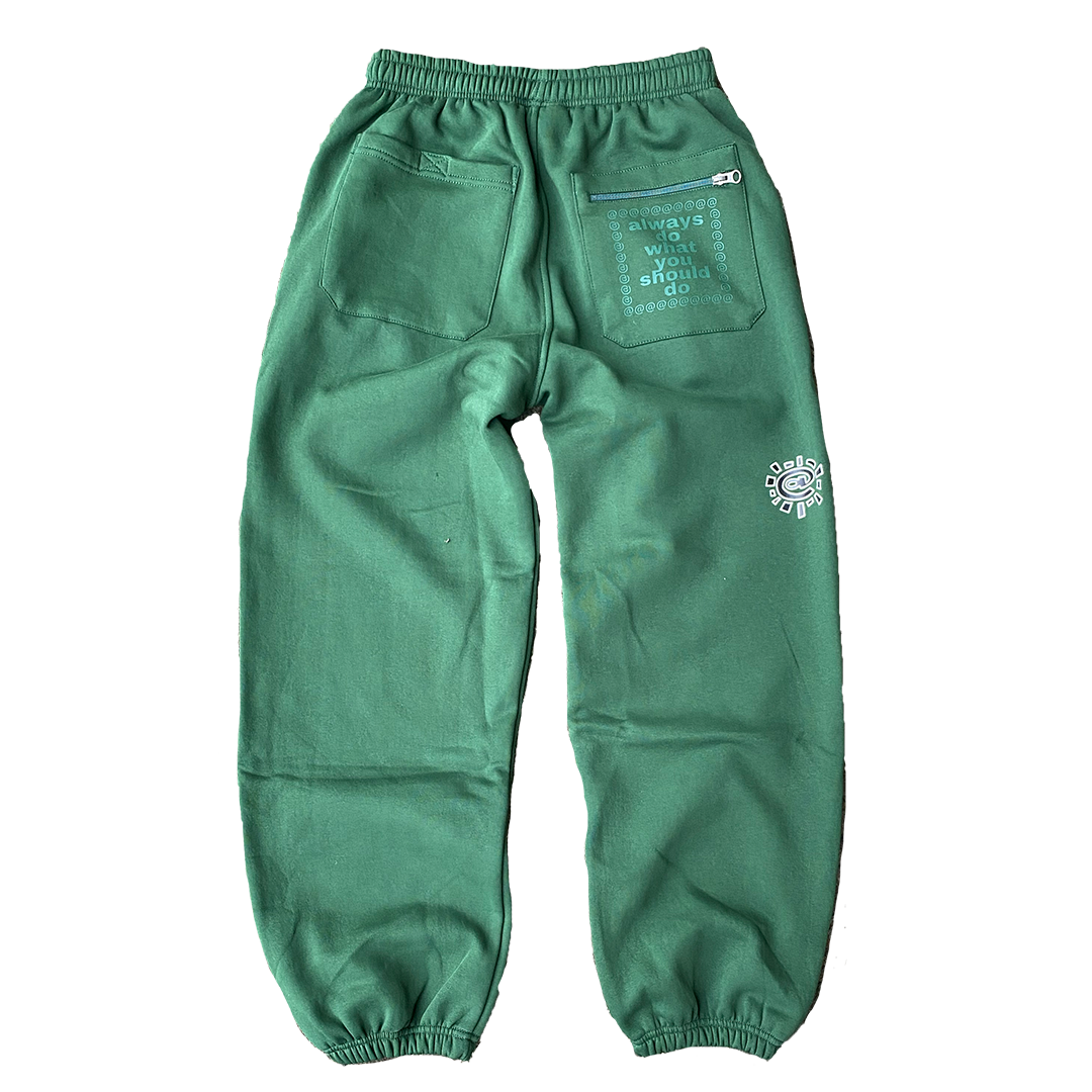 rel@xed forrest green jogger