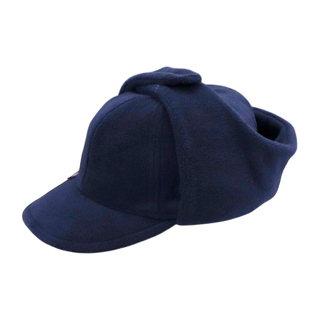 fleece trapper cap - navy