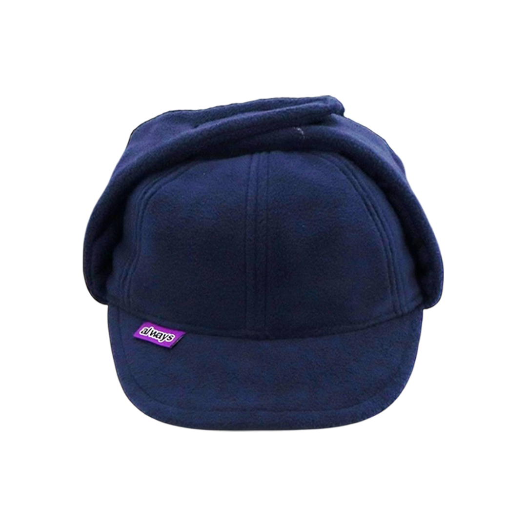 fleece trapper cap - navy