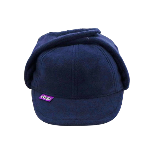 fleece trapper cap - navy