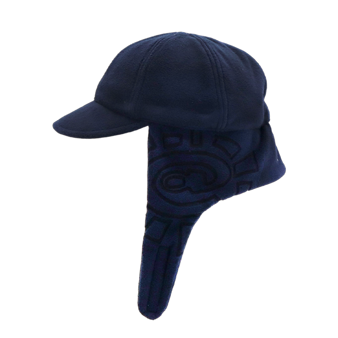 fleece trapper cap - navy