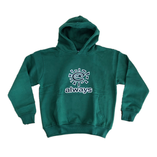 always logo hoodie - forrest green