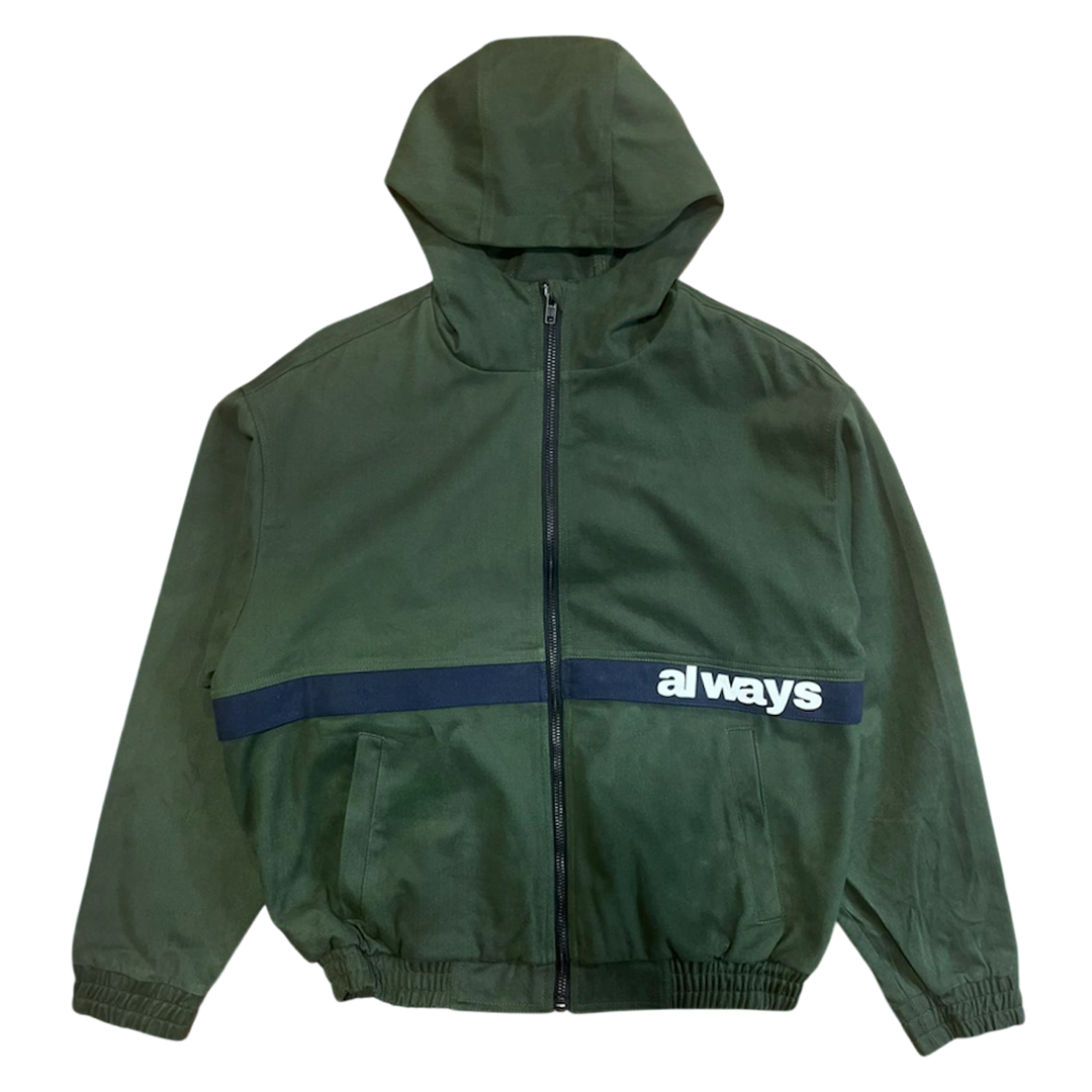 6 pocket canvas jacket - forrest green