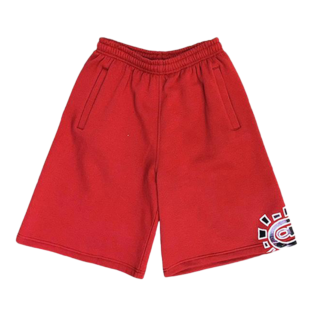 relaxed @sun jogger shorts - red