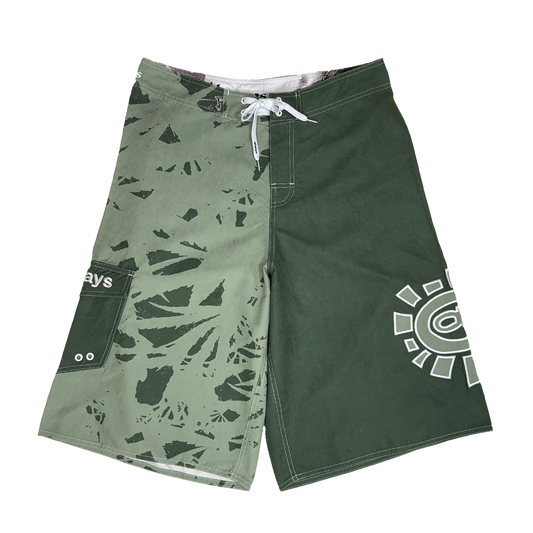 A.I boardshorts - green leaf