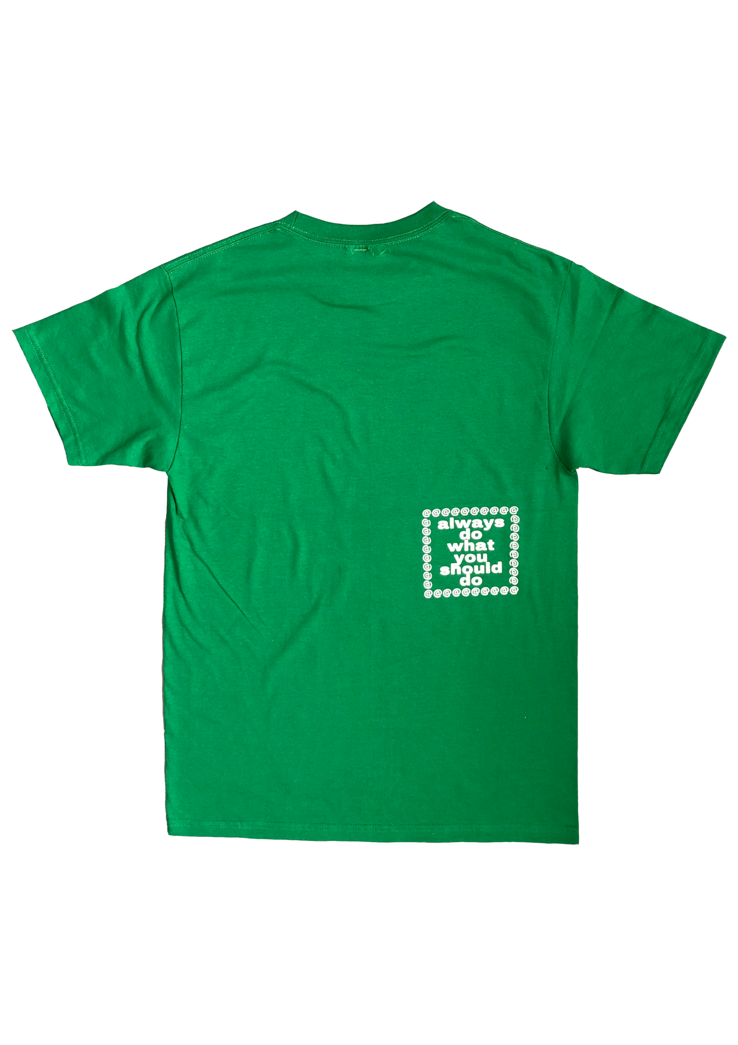 always oval green t-shirt