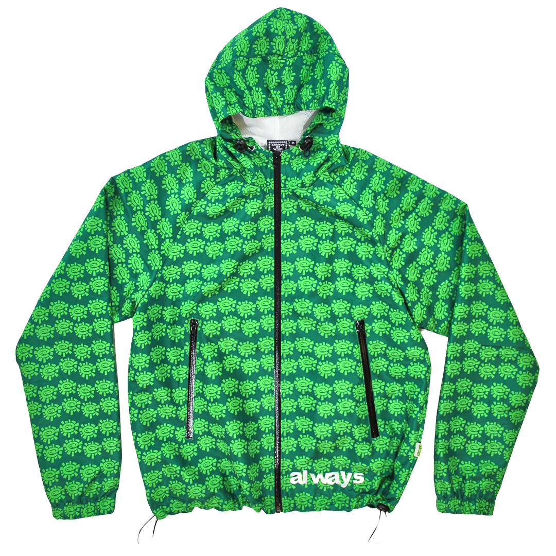 two tone green bandemic jacket