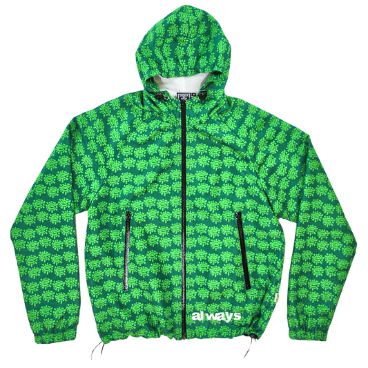 two tone green bandemic jacket