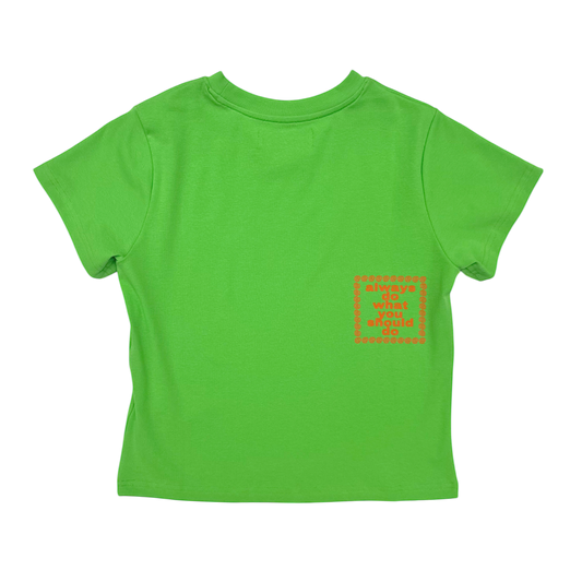baby he@rt tshirt - green