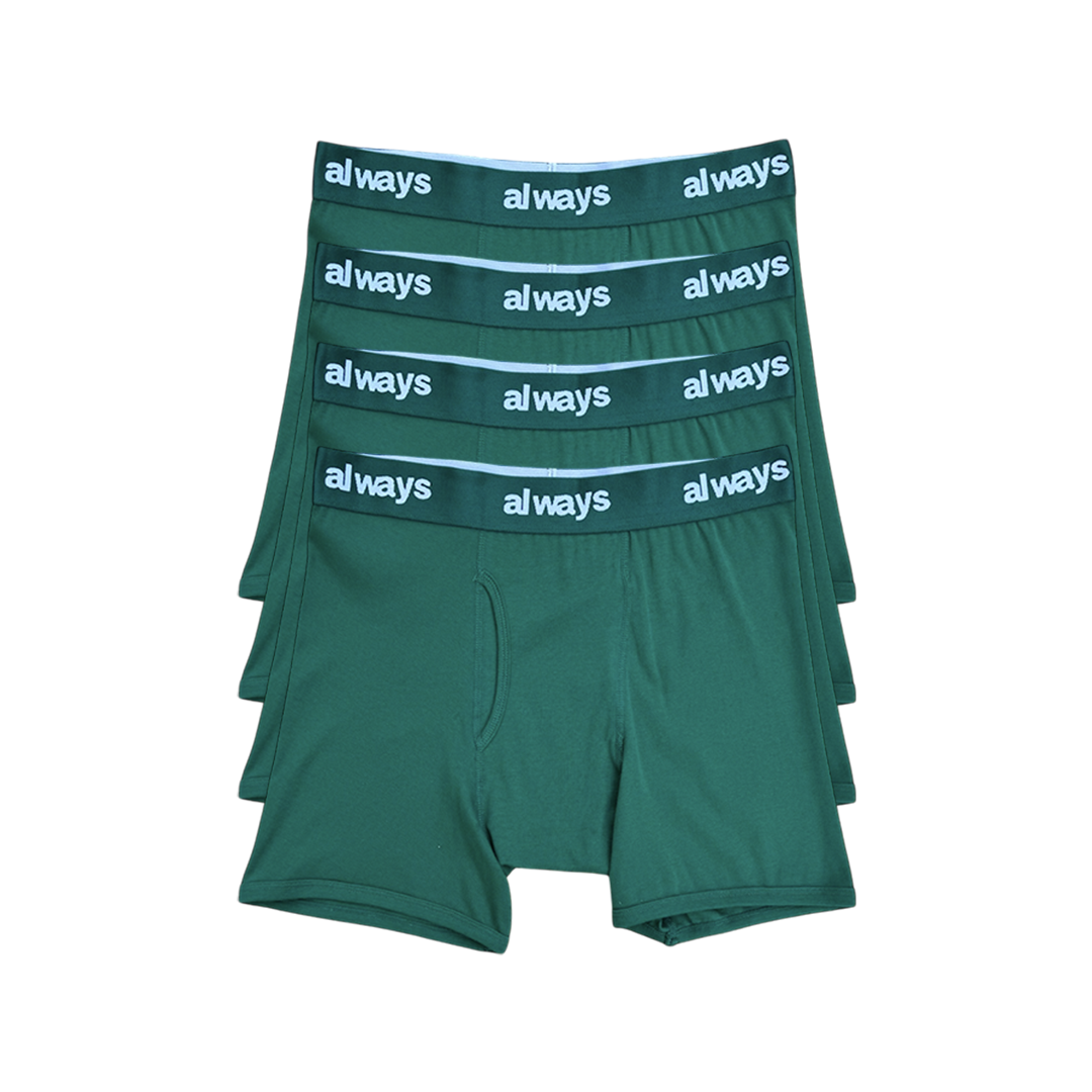 4pack cotton briefs - green