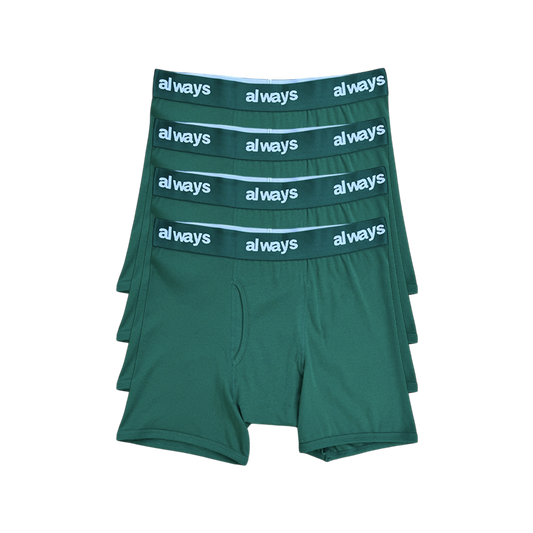 4pack cotton briefs - green