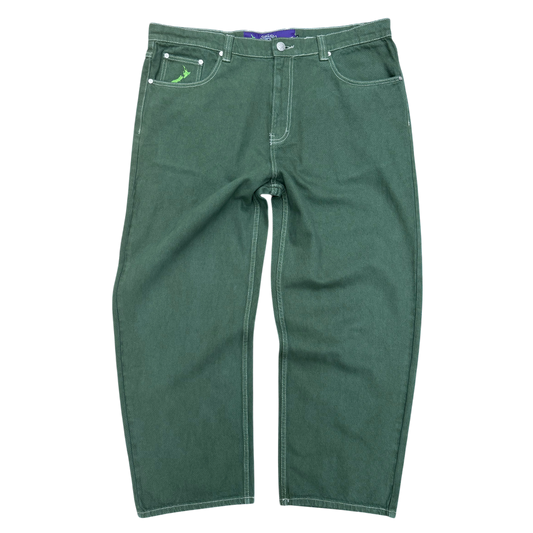 unisex denim - dark green