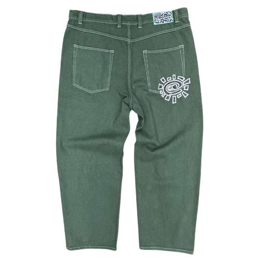 unisex denim - dark green