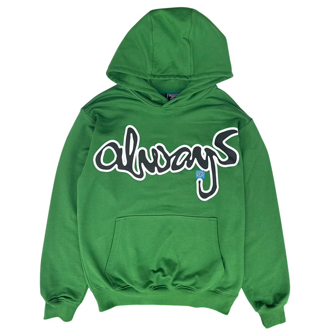 snapper rocks hoodie - forest green
