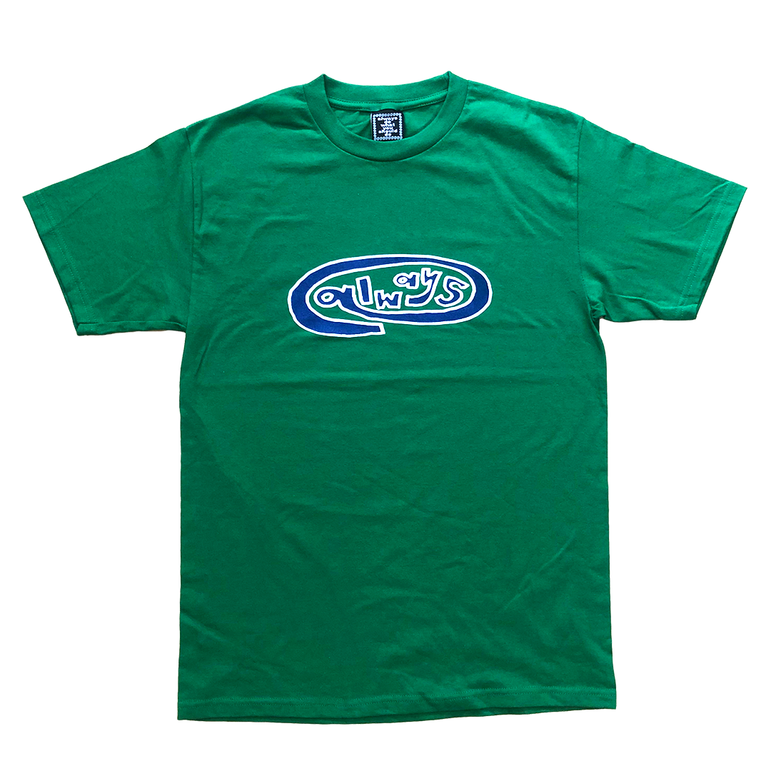 always oval green t-shirt