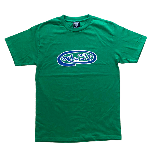 always oval green t-shirt