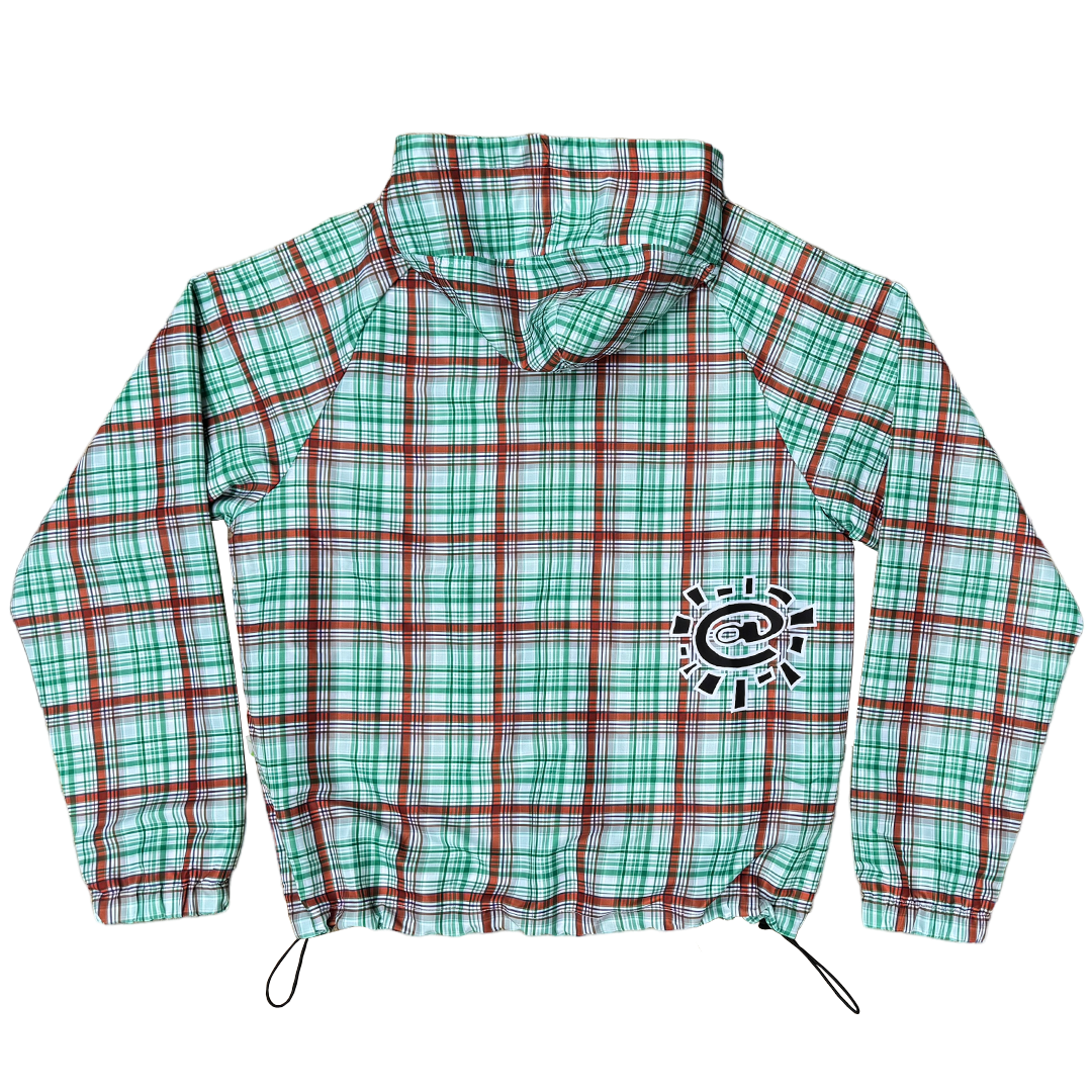 bandemic jacket - green plaid