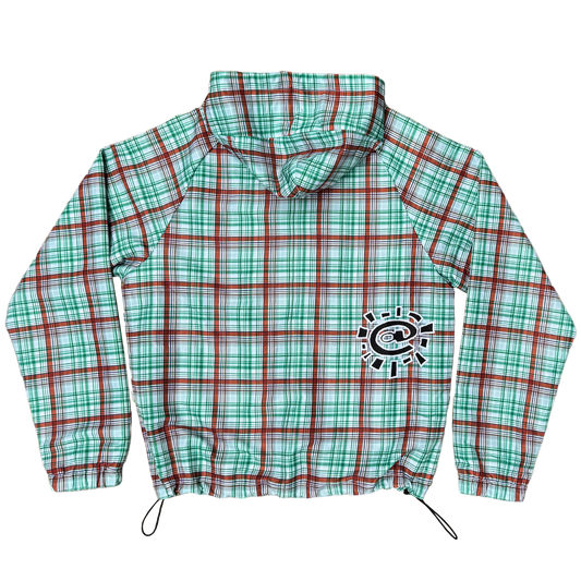 bandemic jacket - green plaid