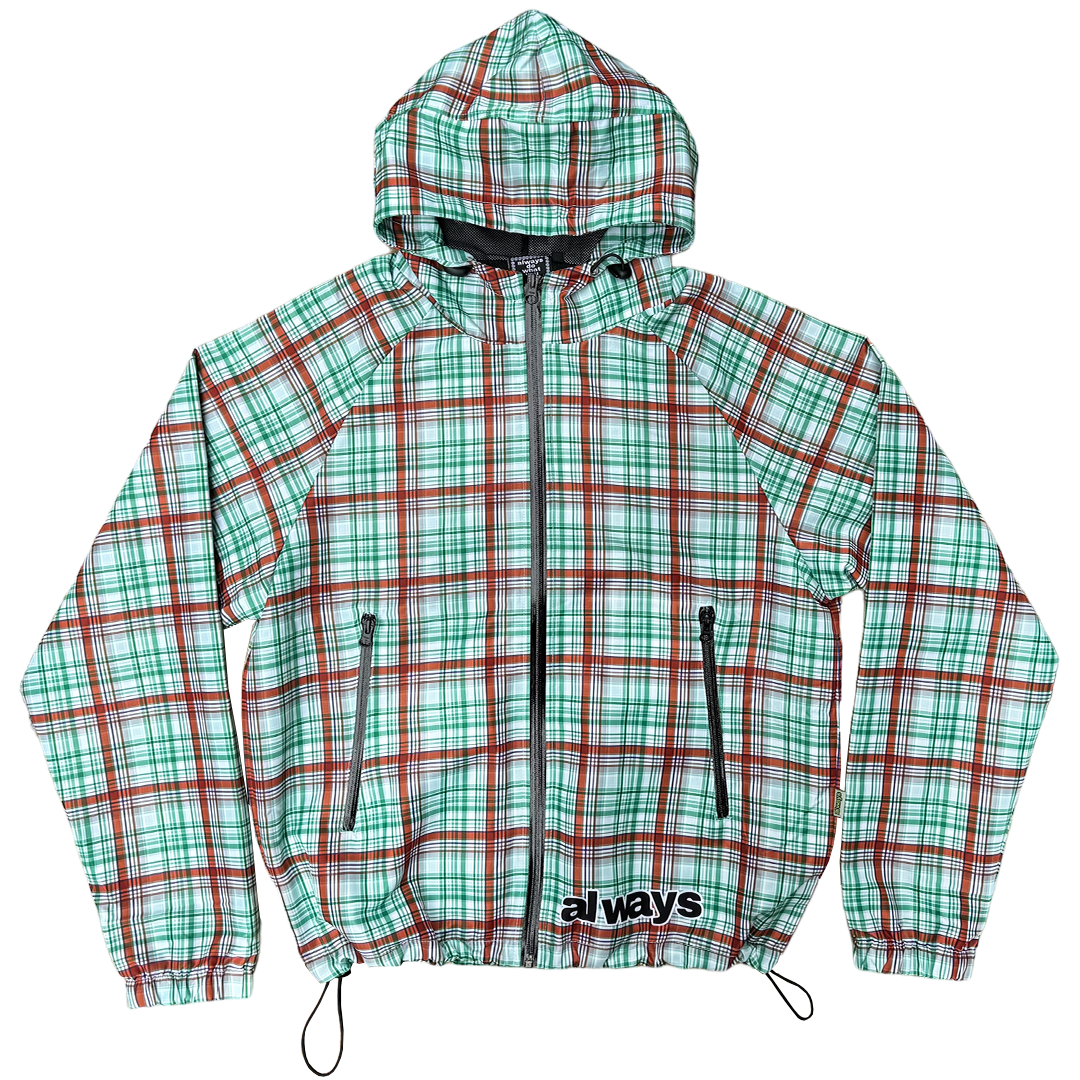bandemic jacket - green plaid