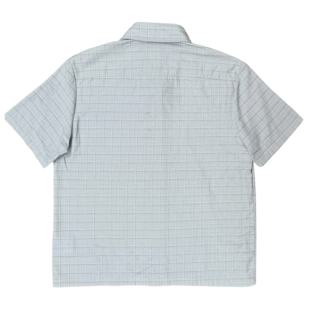 purple label button up shirt - grey