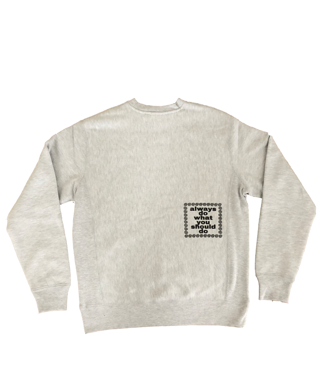 wise reading sun grey crew