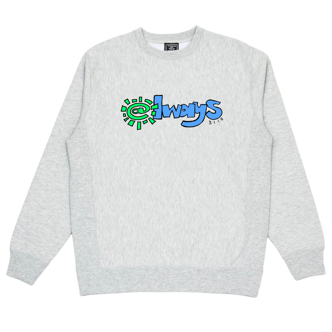 always 3116 grey crew