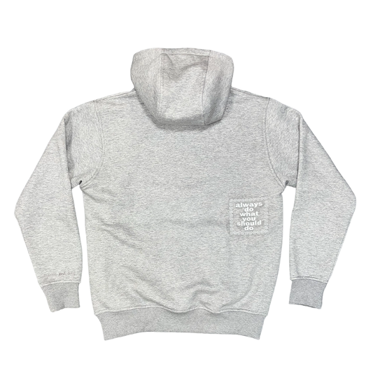 grey @sun embroidered hoodie
