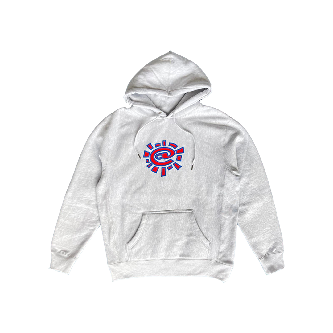 puff print grey @sun hoodie