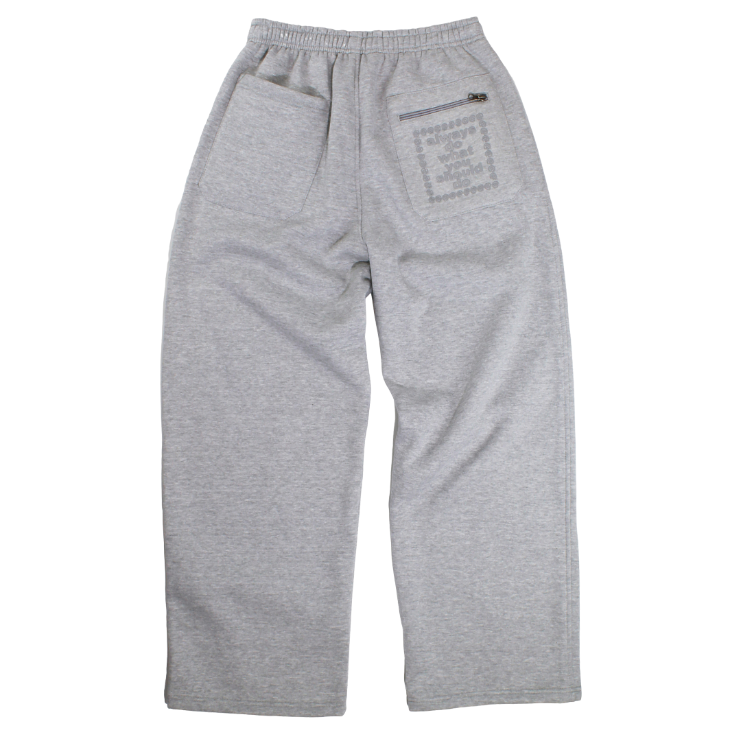 relaxed no cuff jogger grey