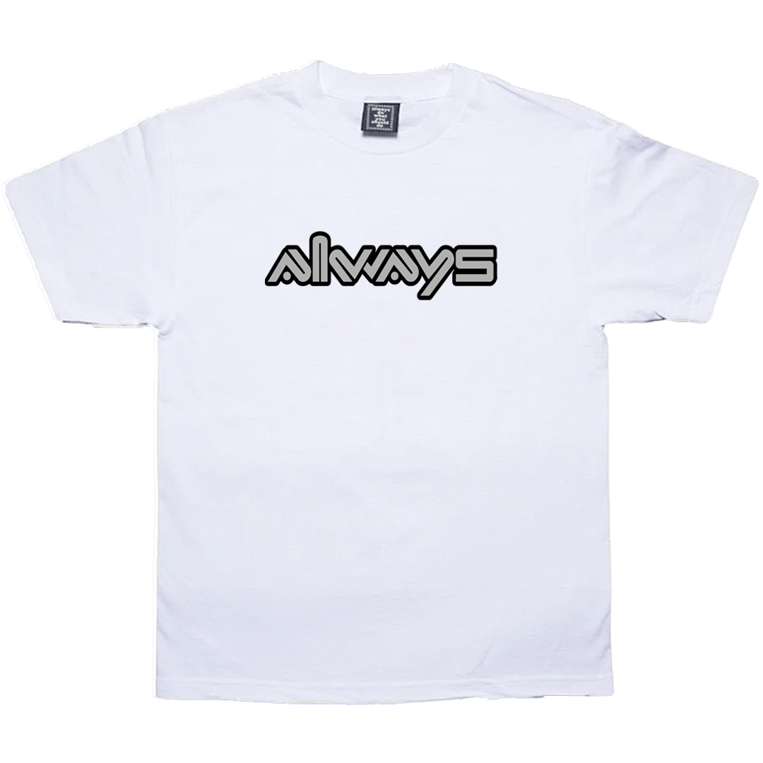 quiky tshirt - white/silver