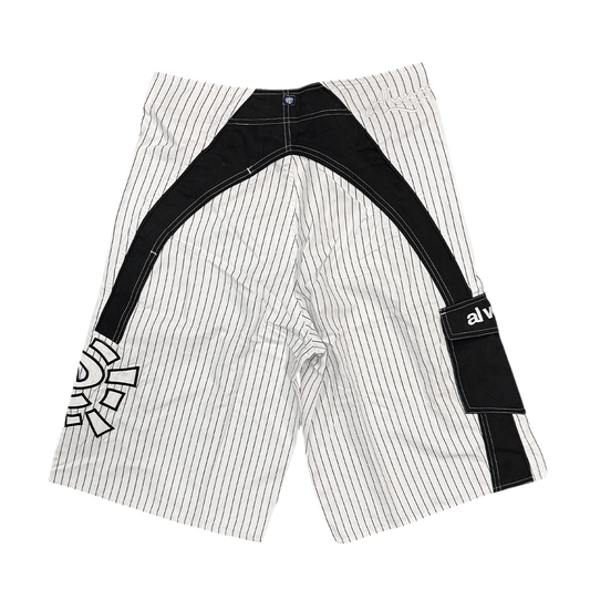 A.I boardshorts - white pinstripe