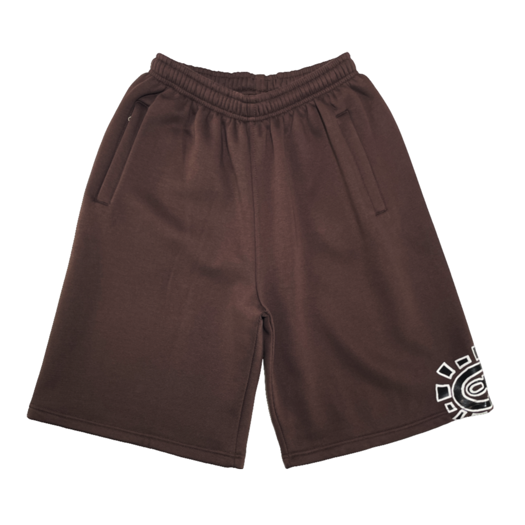 relaxed @sun jogger shorts brown