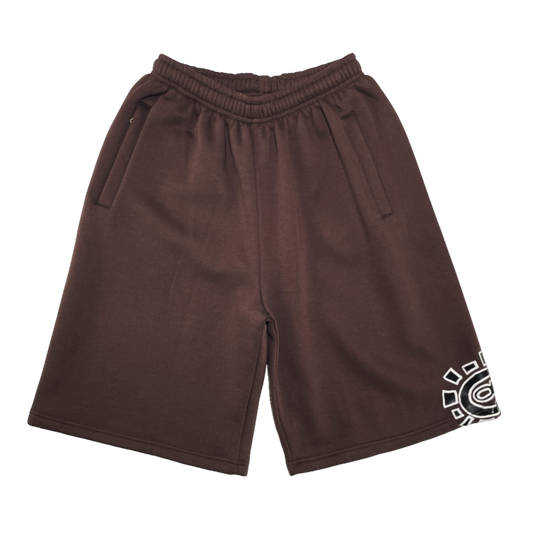 relaxed @sun jogger shorts brown