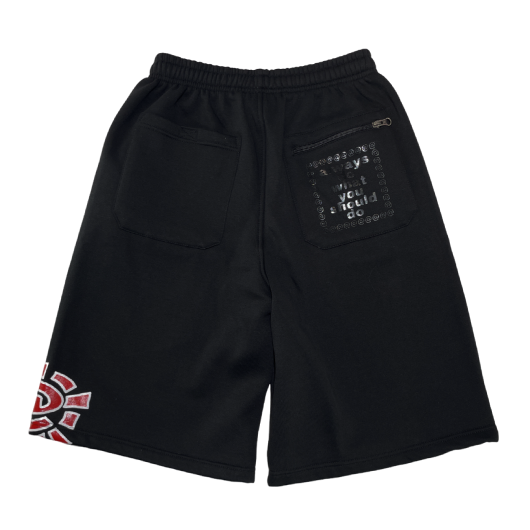 relaxed @sun jogger shorts black
