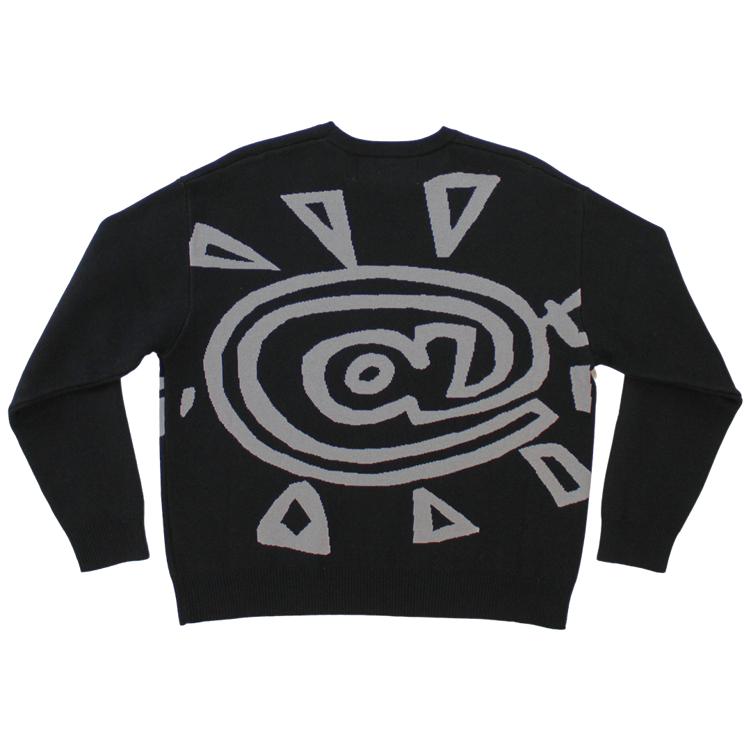 ethan knitted sweater black