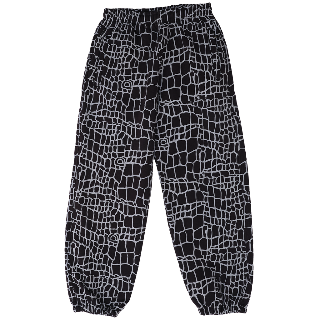 relaxed jogger - black croc