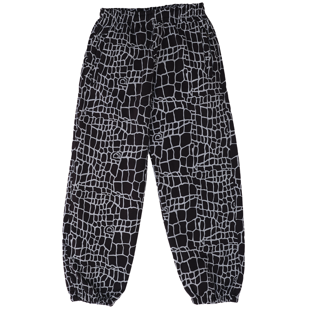 relaxed jogger - black croc
