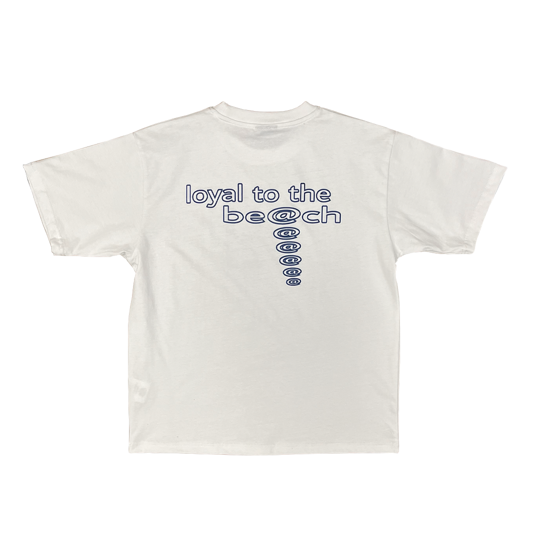loyal to the beach tshirt - white