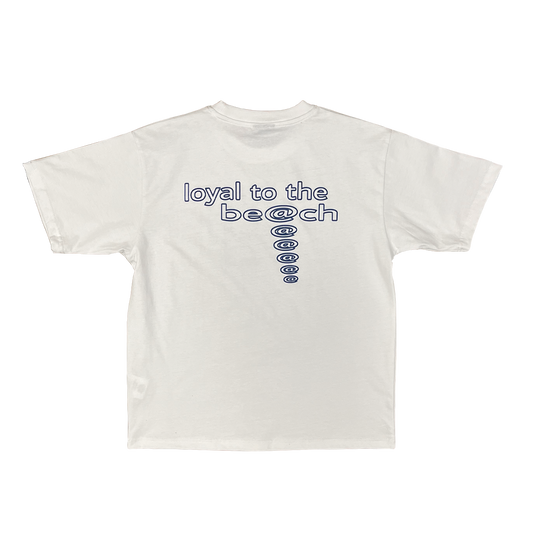 loyal to the beach tshirt - white
