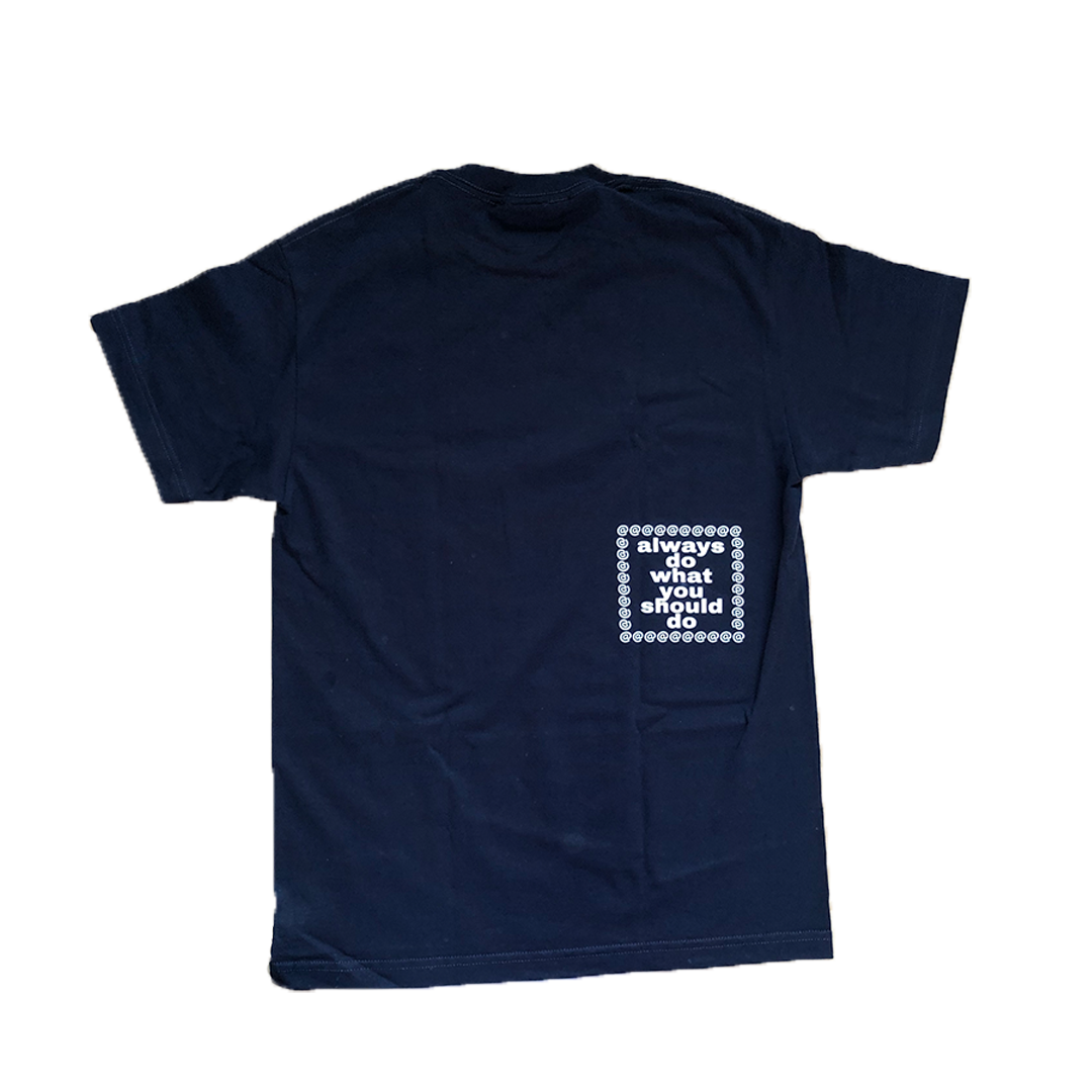 oval t-shirt navy