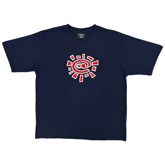 navy @sun tshirt - red/white