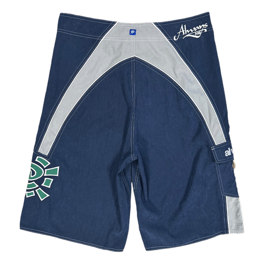 AI board shorts - navy / silver